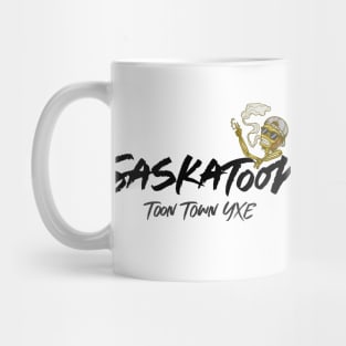 Saskatoon Toon Town YXE Chillin' Cartoon Skeleton Mug